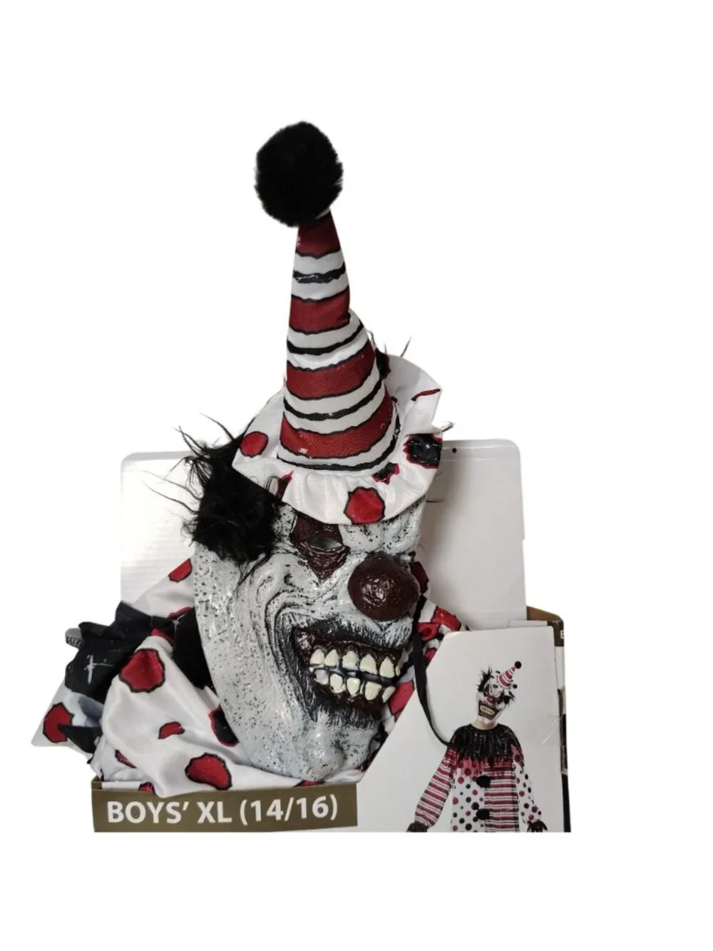 California Costumes Harvest of Horror Halloween Evil Clown Boys XL 14-16 Scary N